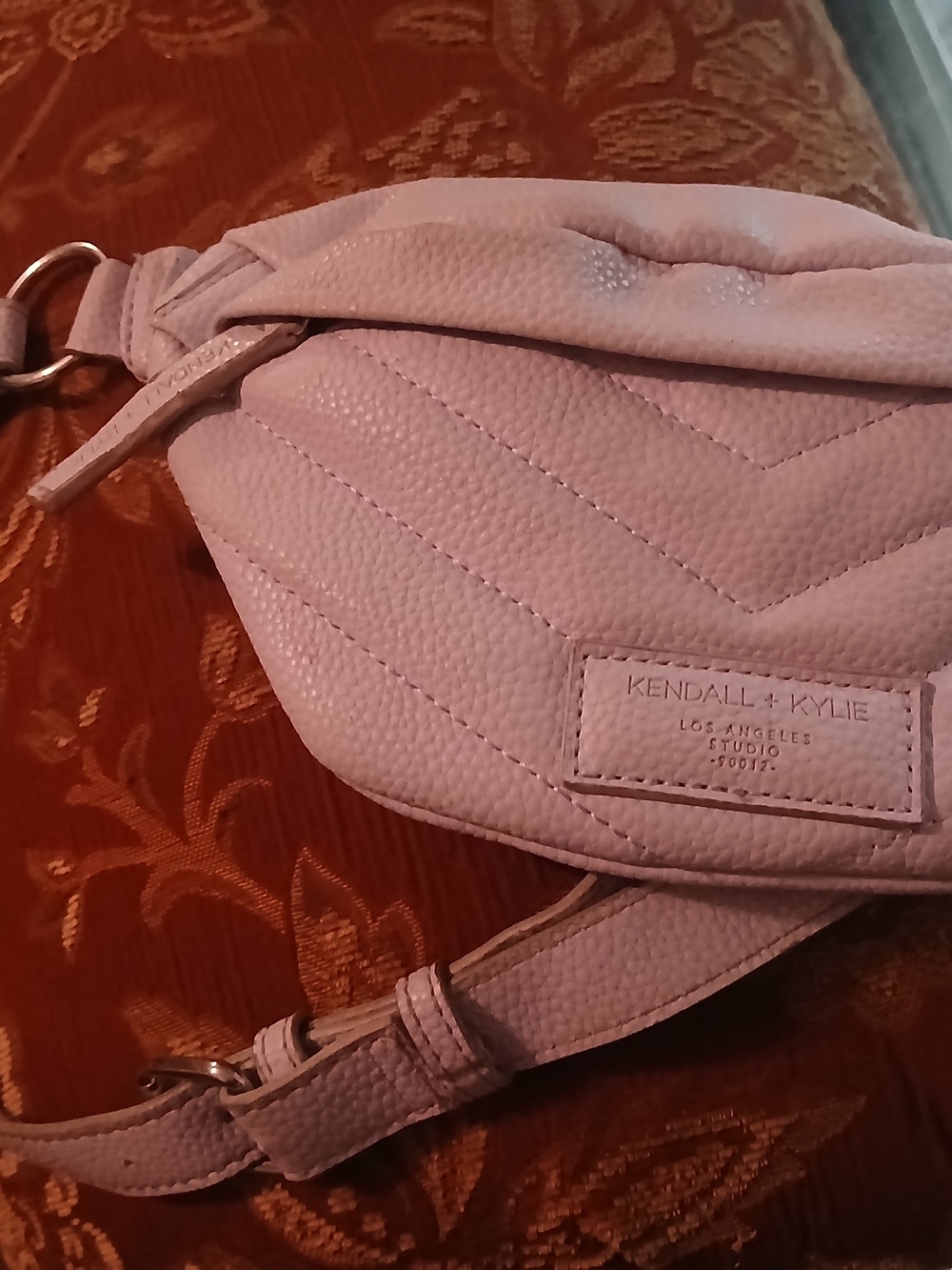 Kendall & Kylie Light Purple Quilted Fanny Pack